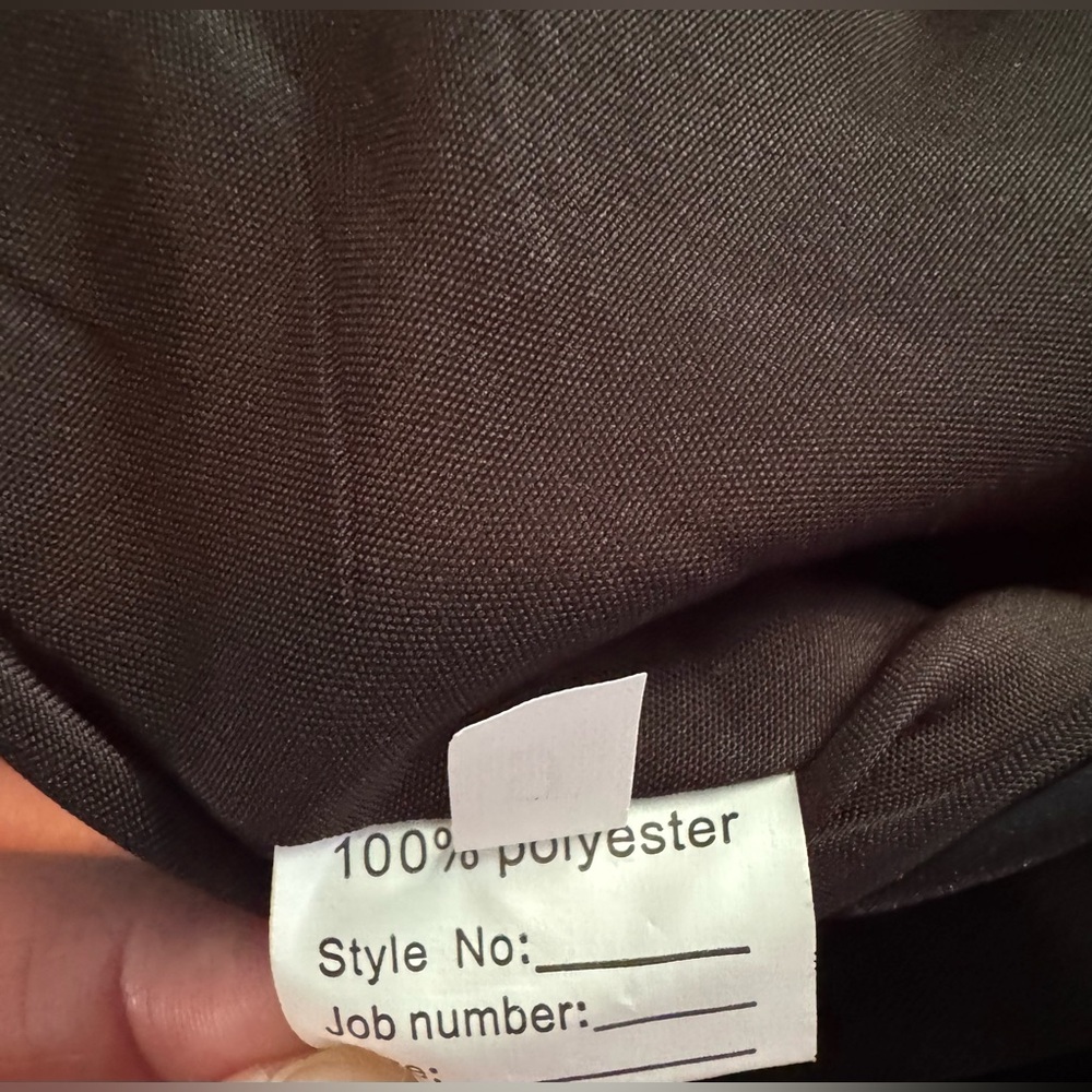Elegant V-Neck A Line Tea Length Dress With Appliques and Pockets in Black - Picture 10 of 11